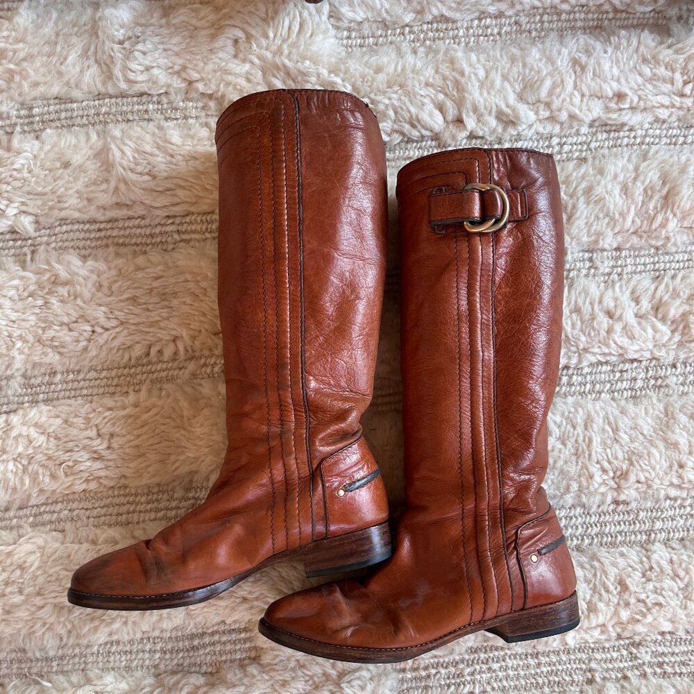 CHLOE leather riding boots size 40.5